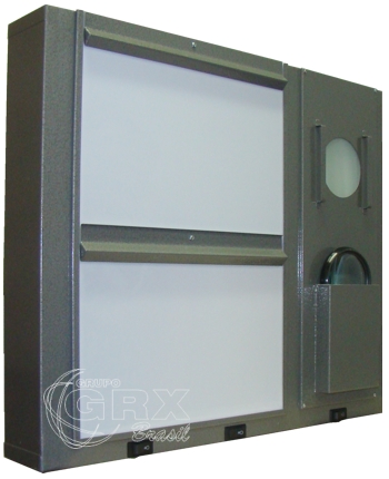 Equipamentos Radiologia - Negatoscópio Mamográfico - Negatoscópio Mamográfico Konex p/ 04 filmes 220 v